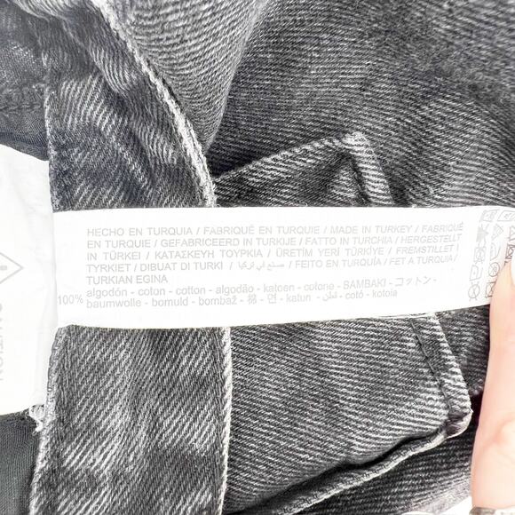 STR Black Denim Cargo Straight Leg Jeans 2 - Picture 5 of 5